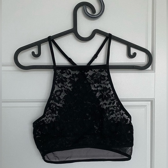 Black transparent top, size 6(US) XS-S, perfect condition - Picture 2 of 5